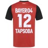 Maillot de Supporter Bayer 04 Leverkusen Edmond Tapsoba 12 Domicile 2024-25 Pour Homme